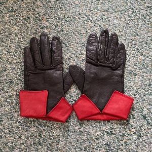 Italian vintage leather gloves